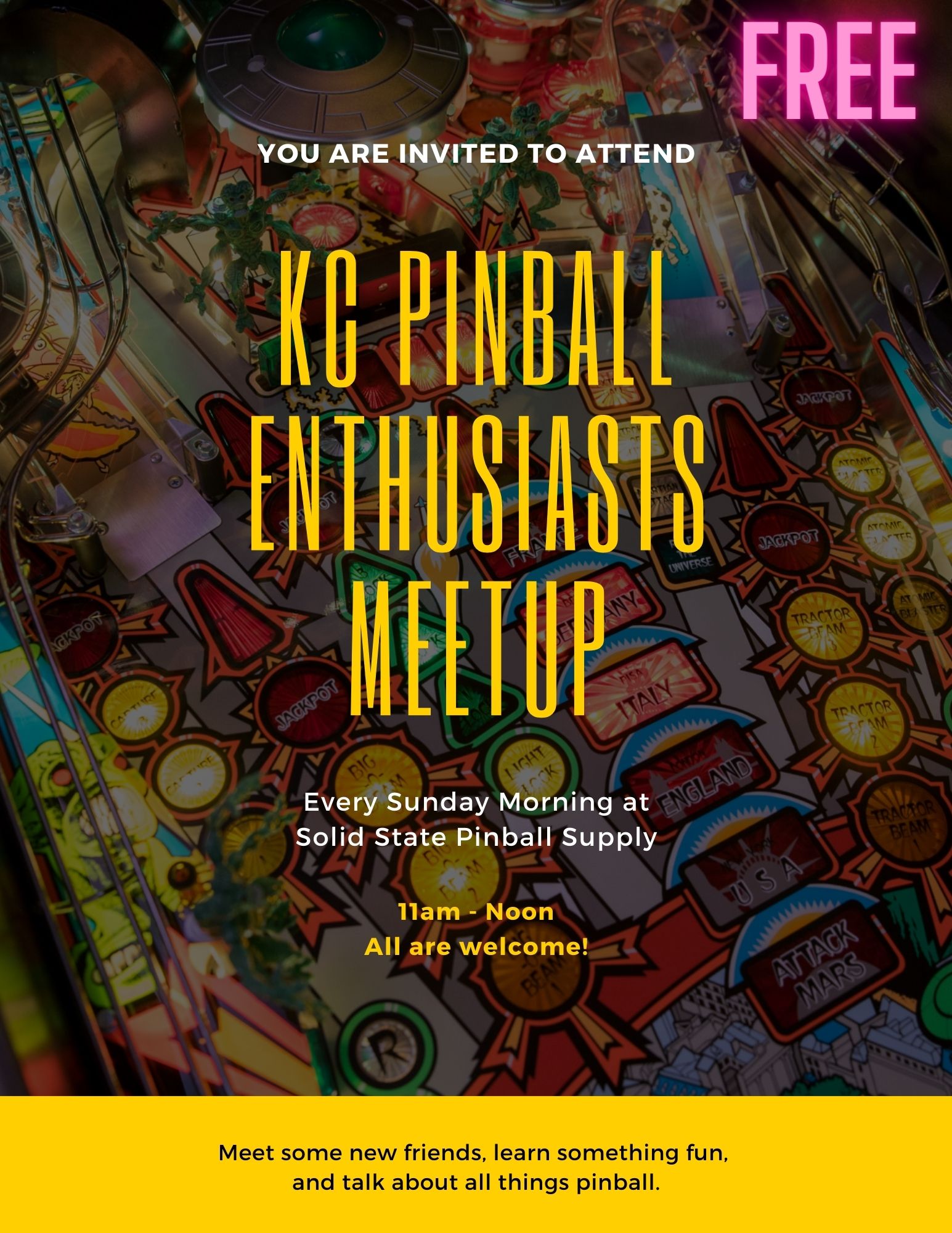 Solid State Kansas City Pinball Event Calendar Solid State Pinball Supply